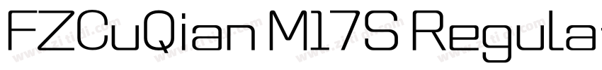 FZCuQian M17S Regula字体转换 FZCuQian M17S Regula字体转换